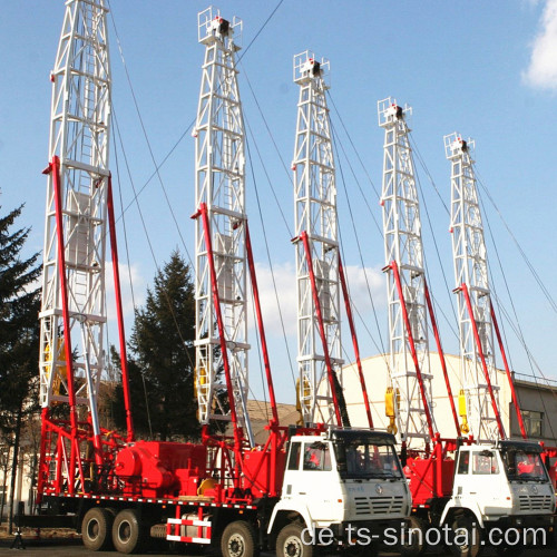 SINOTAI API-zertifiziertes 40T 250HP No-Guyline-Workover-Rig